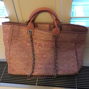 COPY - Chanel Deauville Tote in Pink